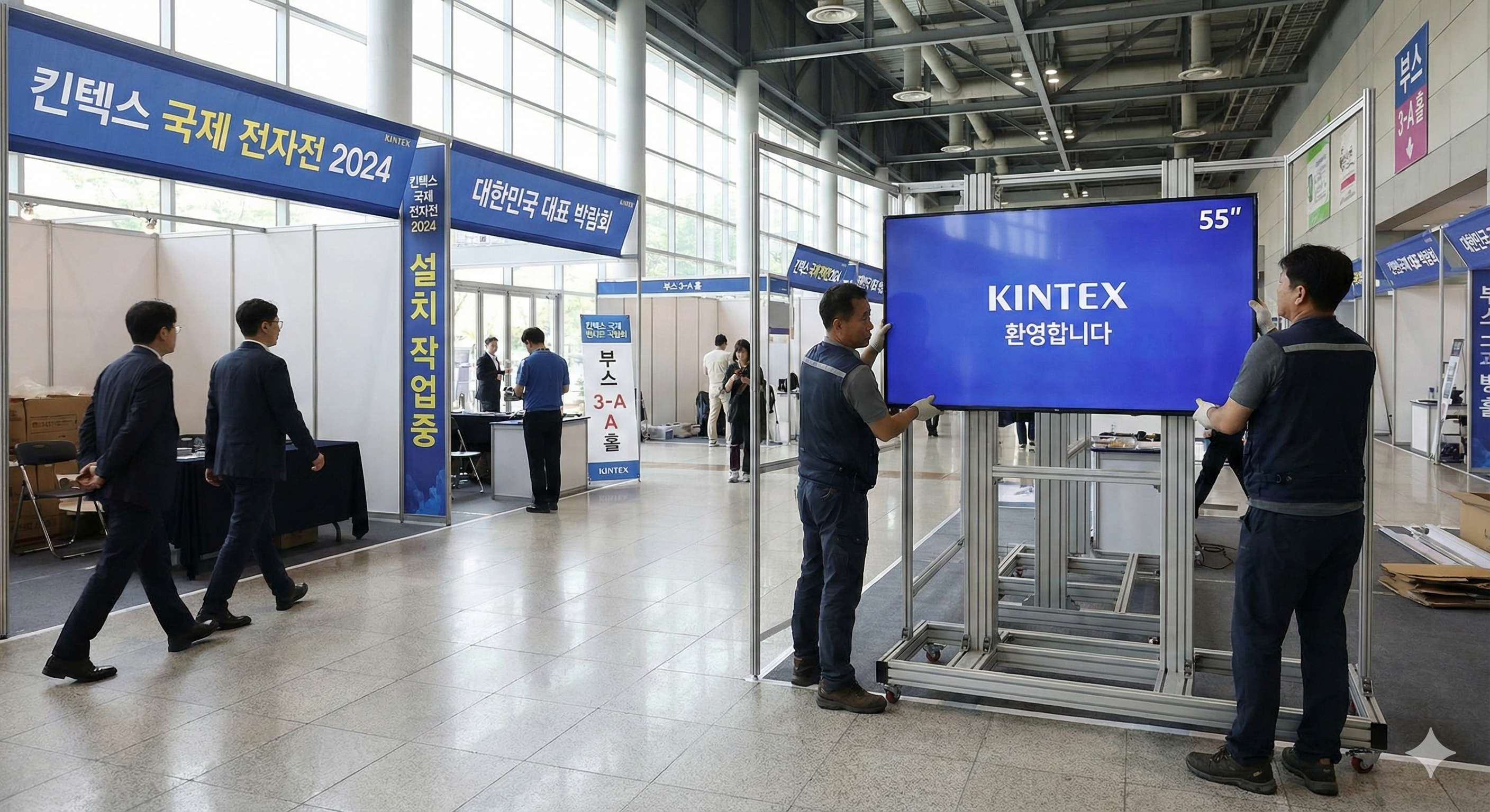 대형 TV 회의실 설치